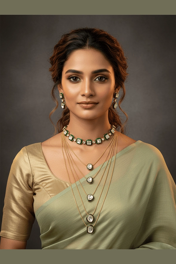 Aaloka Polki Kundan Set