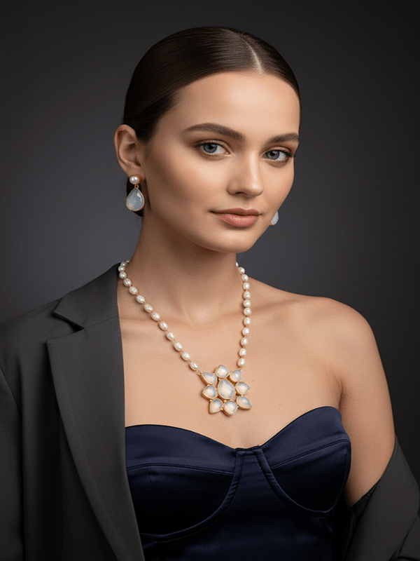 Omisha Real Pearl Set