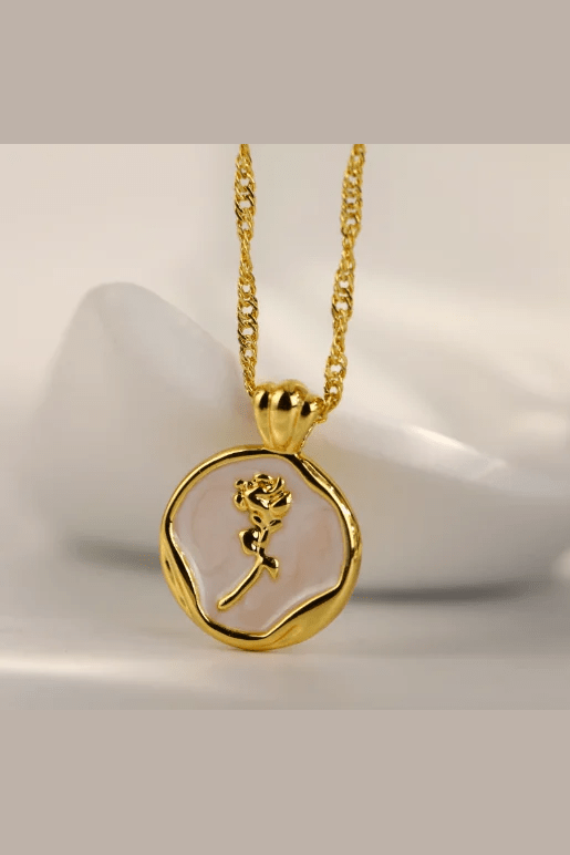 C-208-18k Gold Plated Stainless Steel Tarnish Free Waterproof Female Jewellery