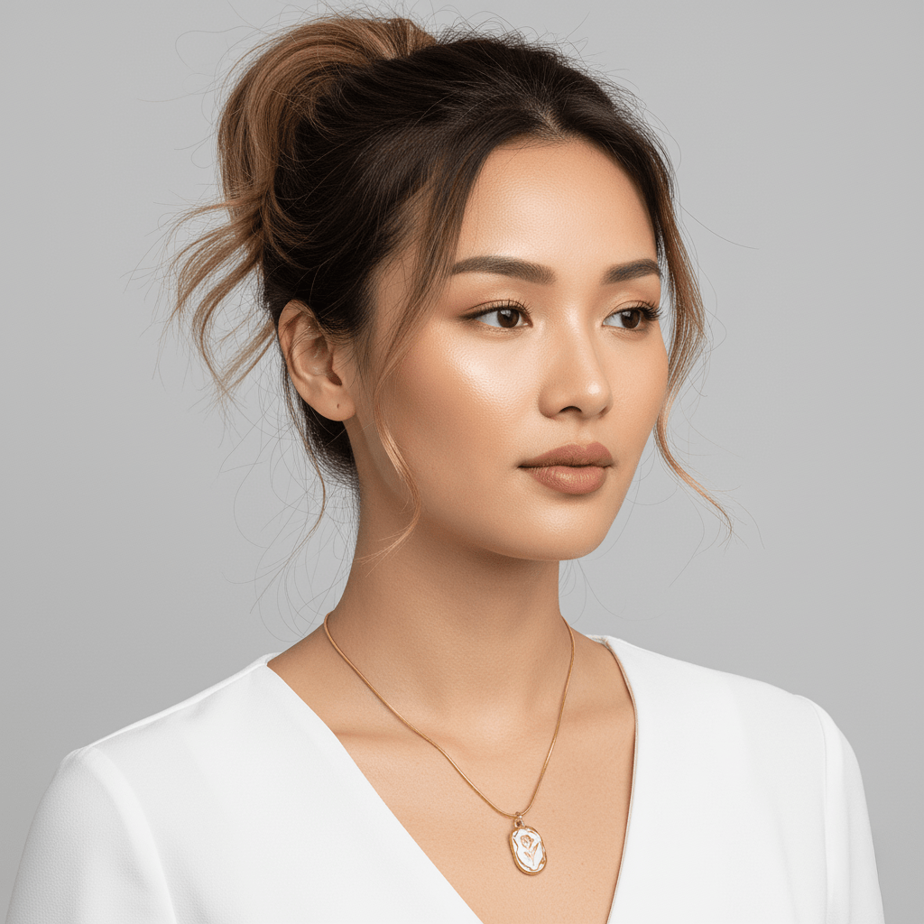 C-311–18k Gold Plated Stainless Steel Tarnish Free Waterproof Female Jewellery