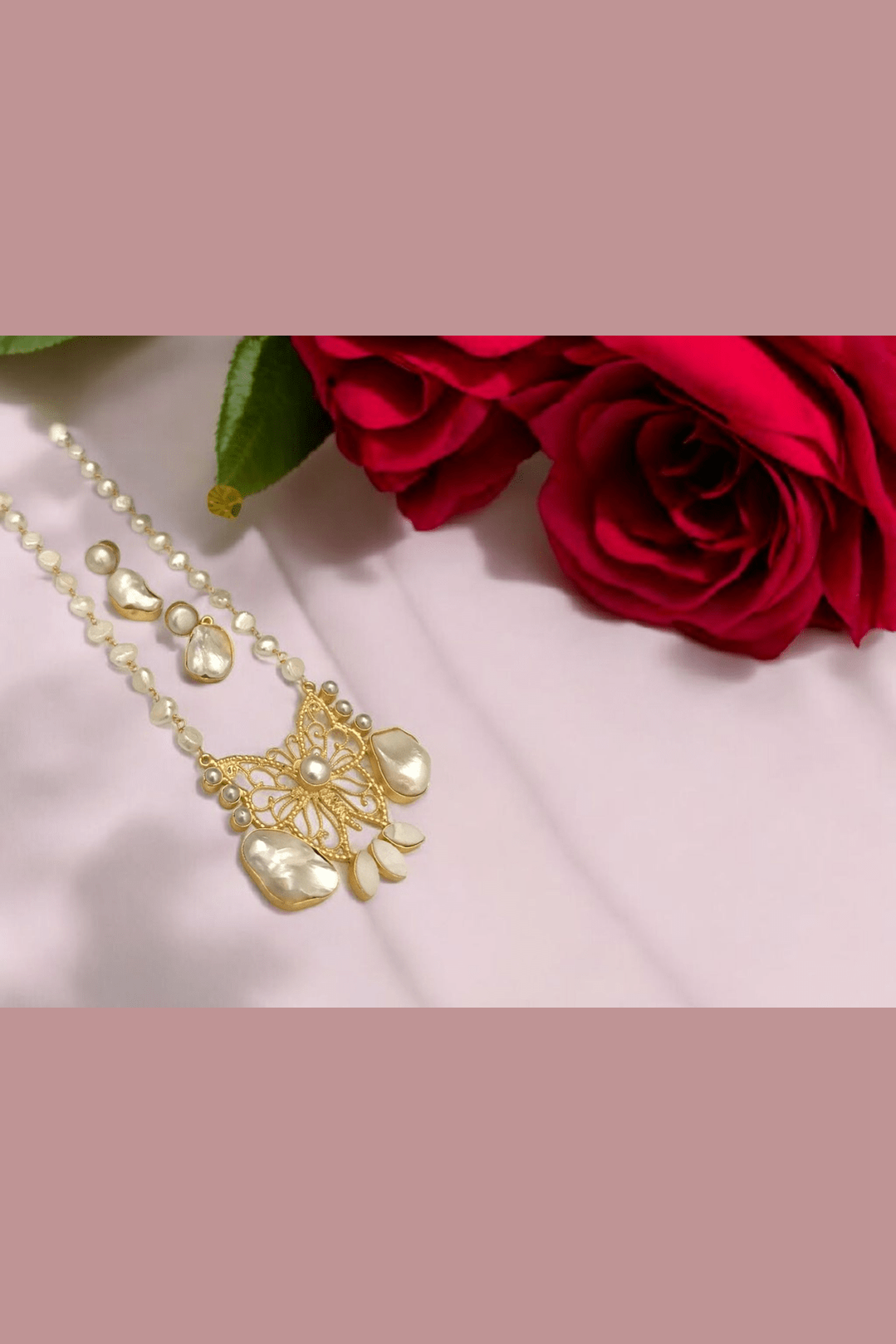 Erica real pearl set