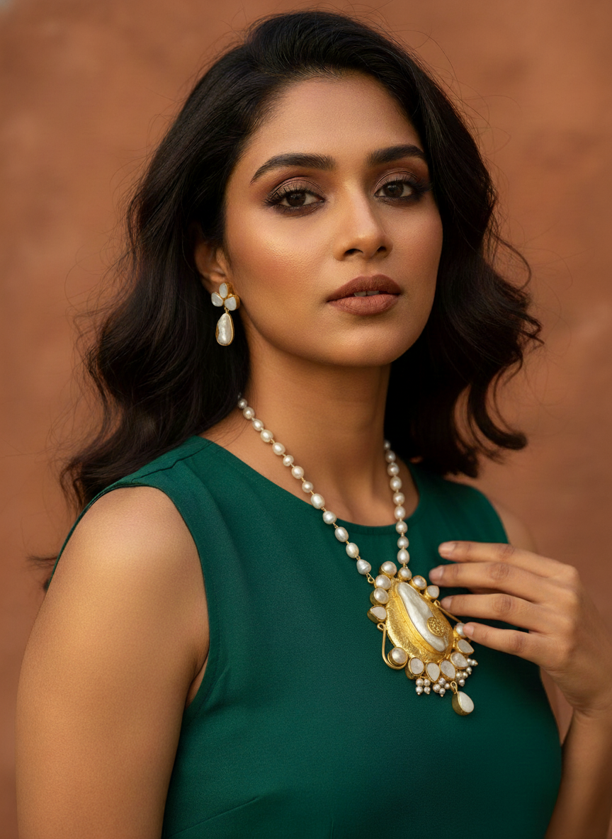 Eshanaya Real pearl Set
