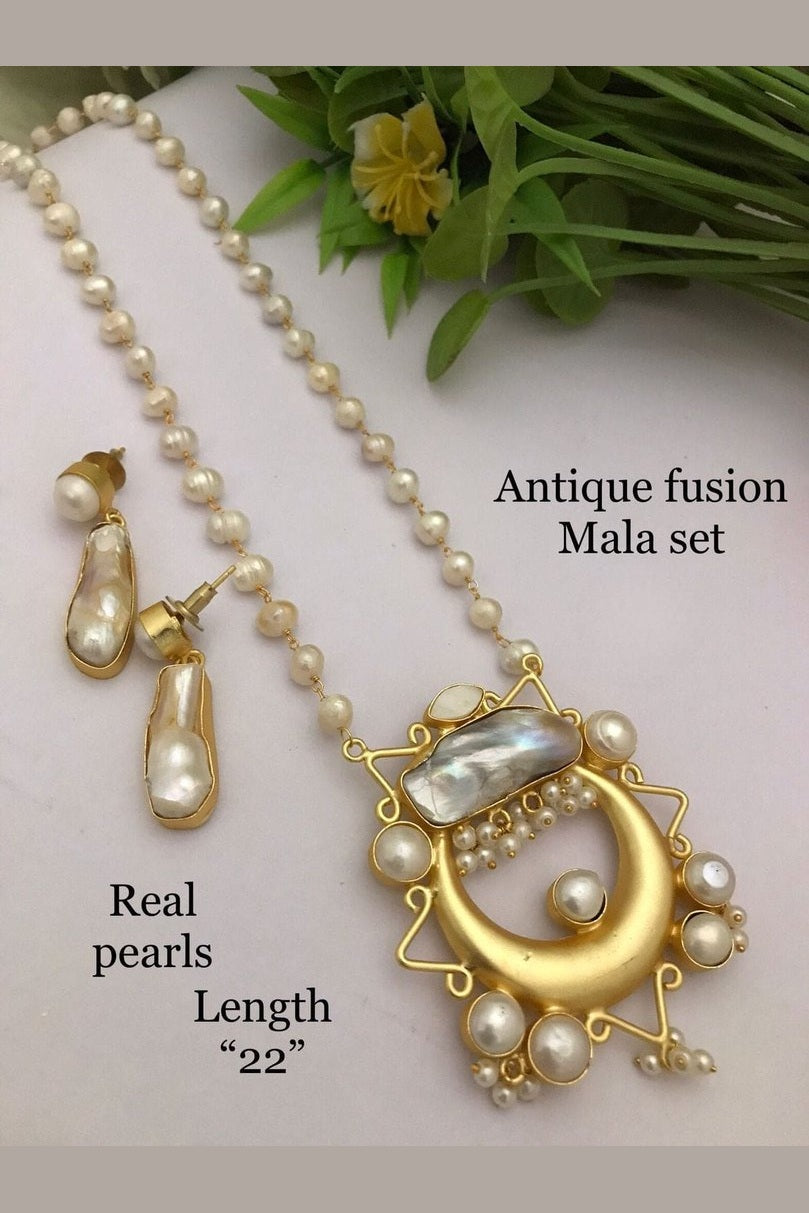 Bandhura real pearl set