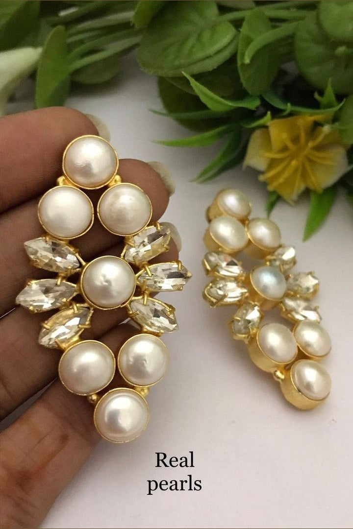 Kanchan Real pearl Earrings