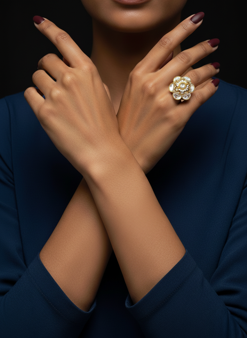 Edha Polki Ring