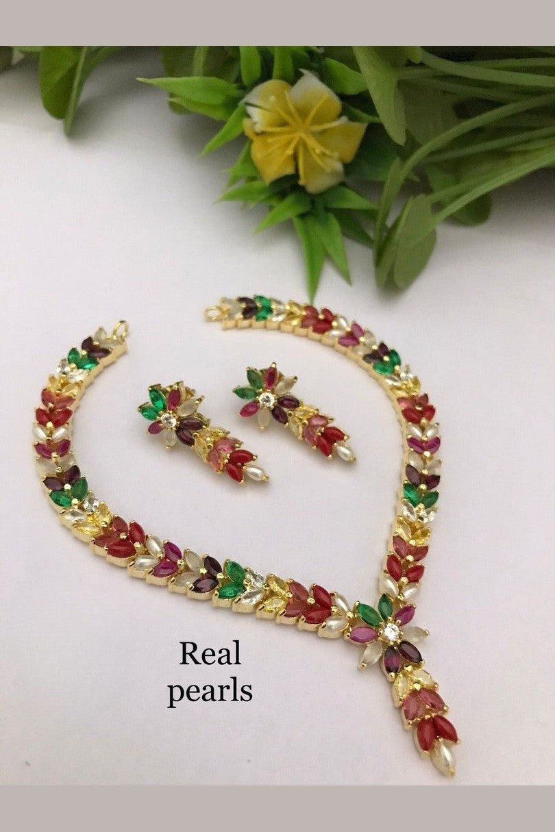 Real pearl kavitra set