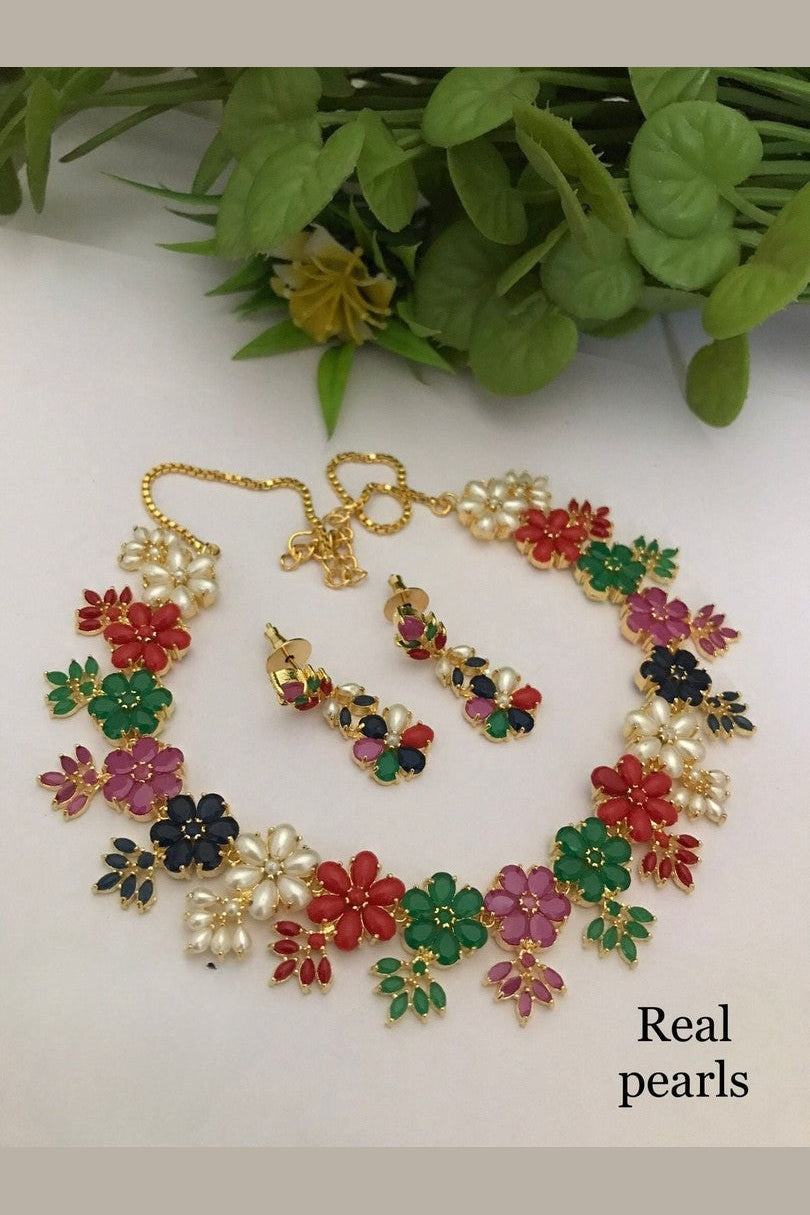 Real pearl Malini sleek set