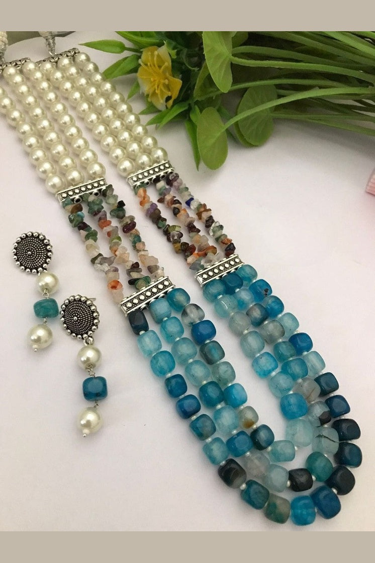 Semi precious Digambari Mala set