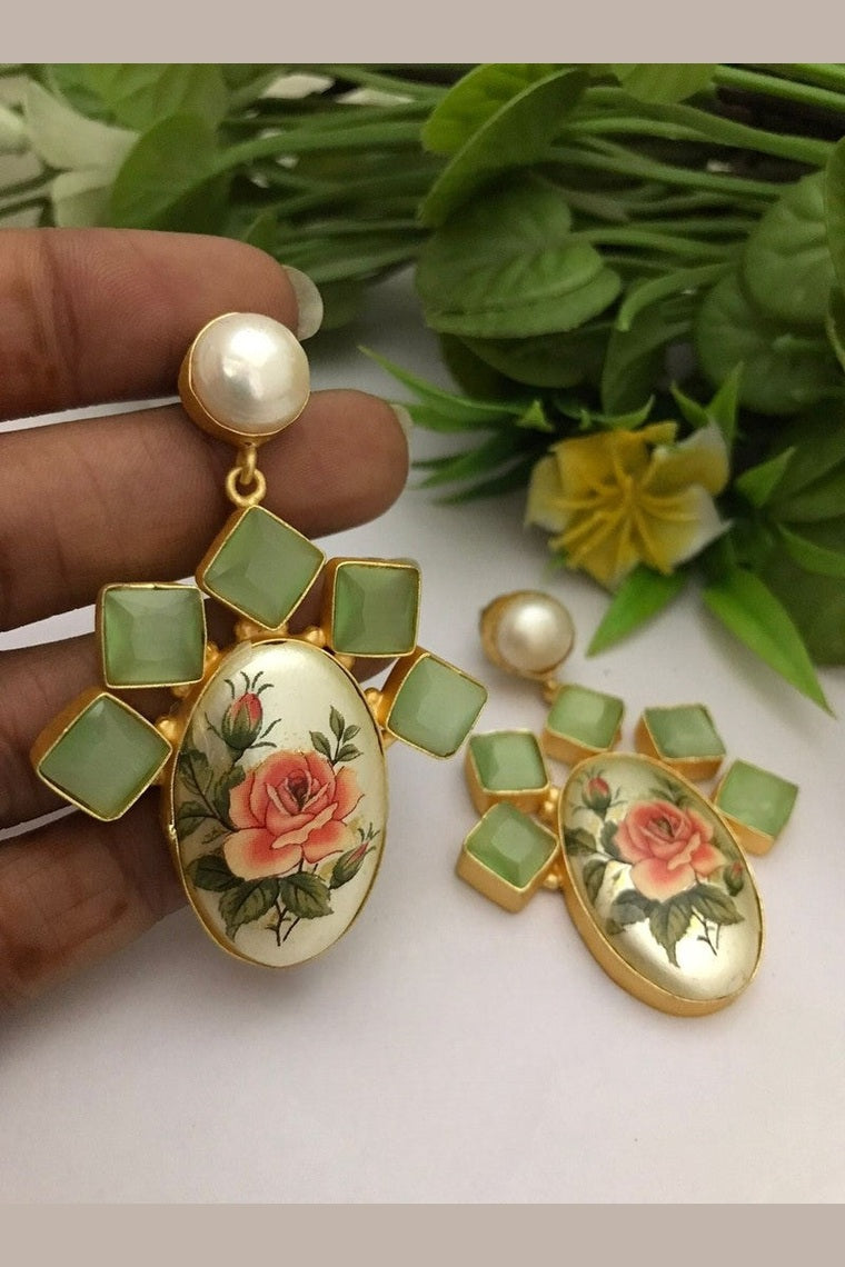 Vidya real pearl earrings