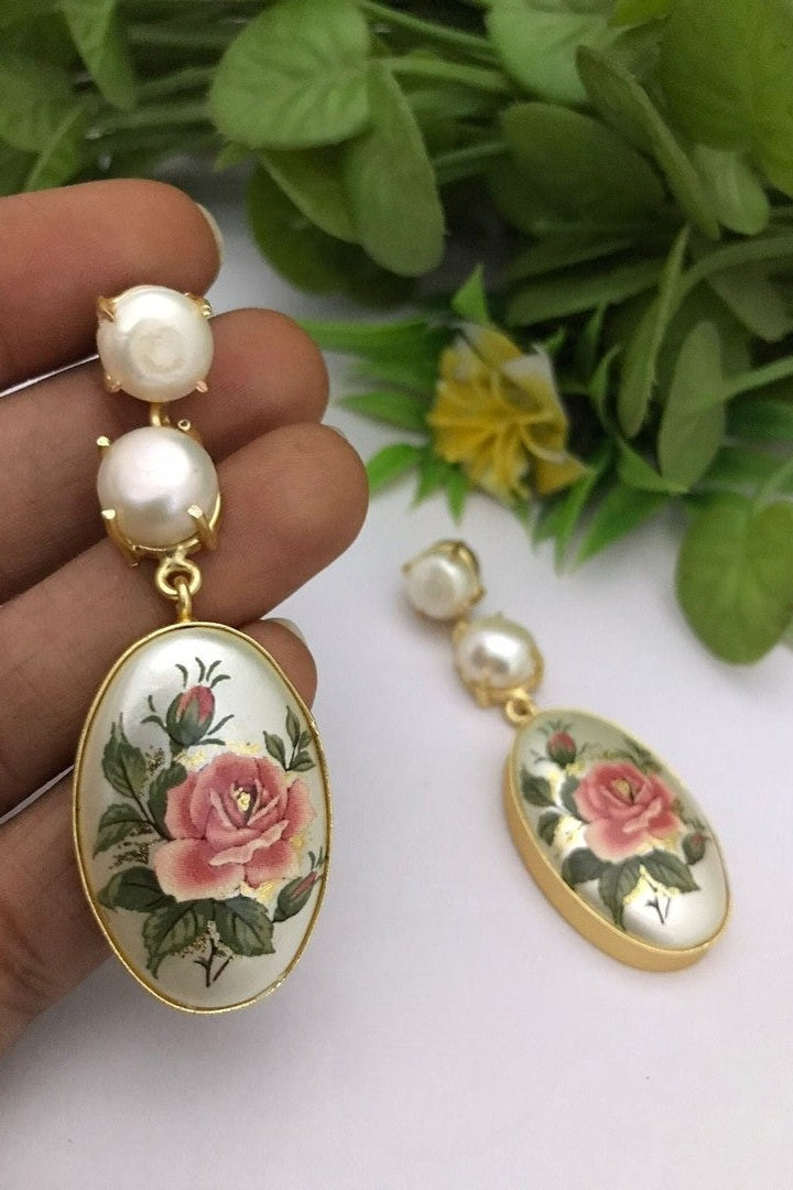 Savi real pearl earrings