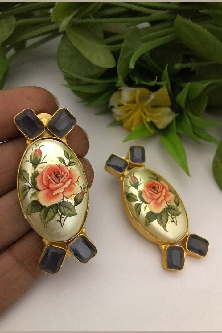 Shiya real pearl earrings