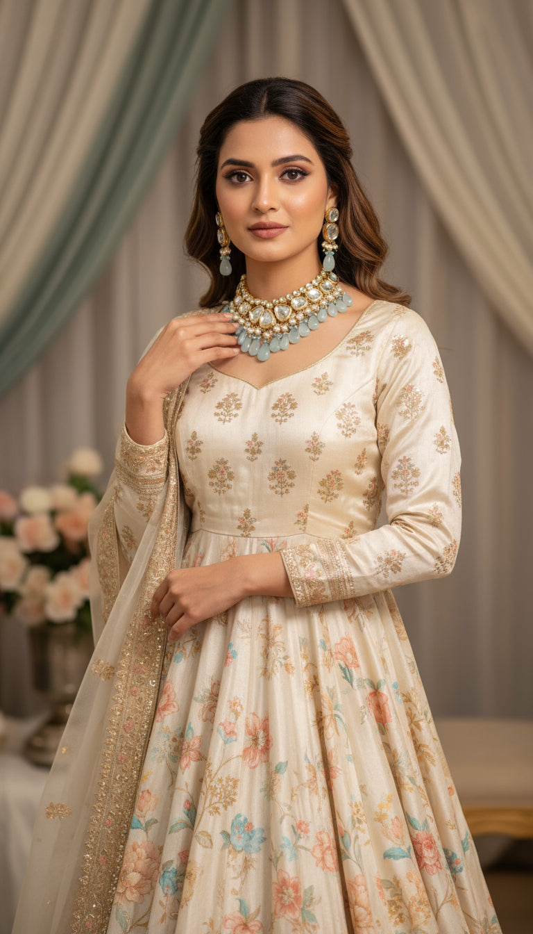 Aisha kundan set