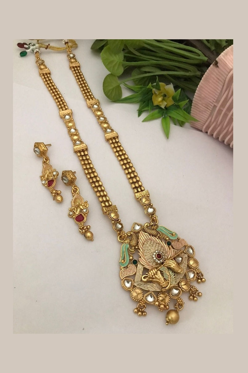 Murli gold look polki set