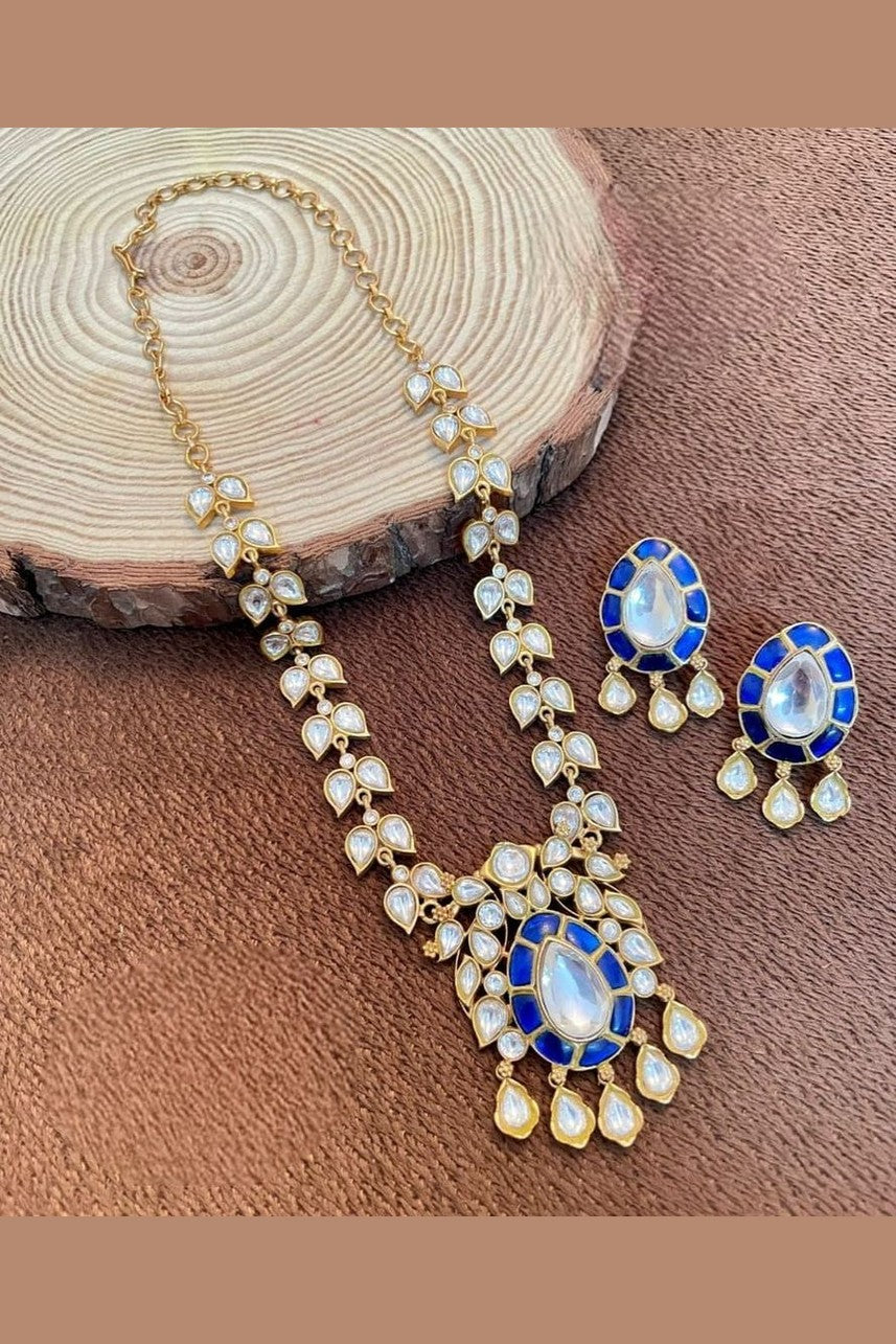 Siya polki kundan set