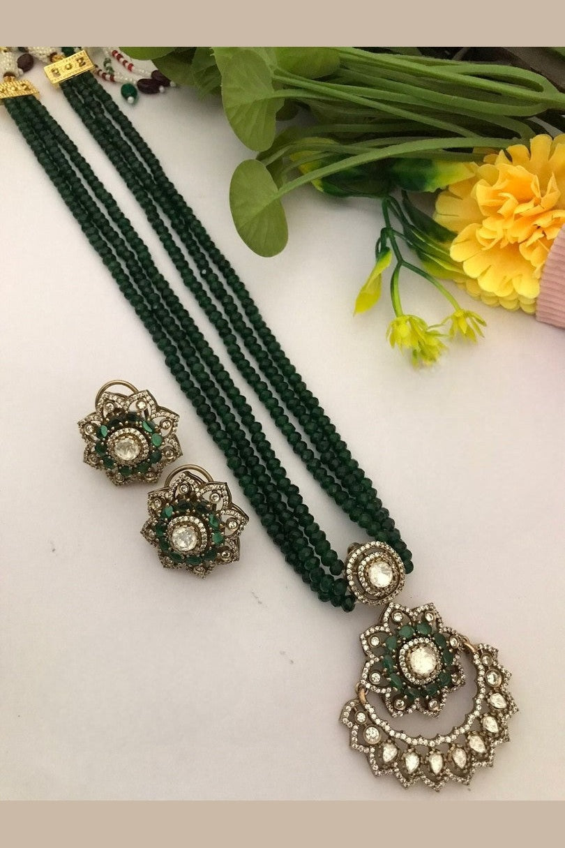 Aakantika polki kundan set