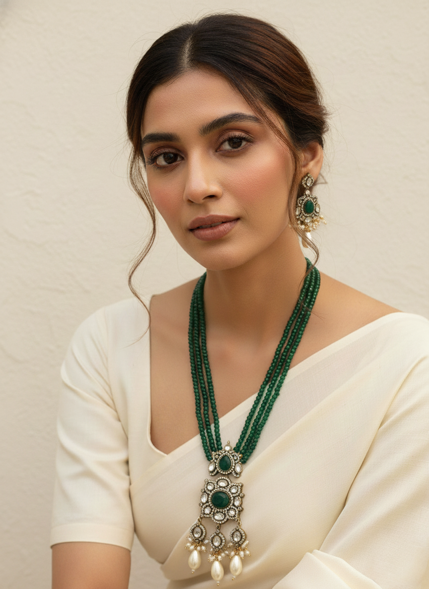 Kirti polki kundan set