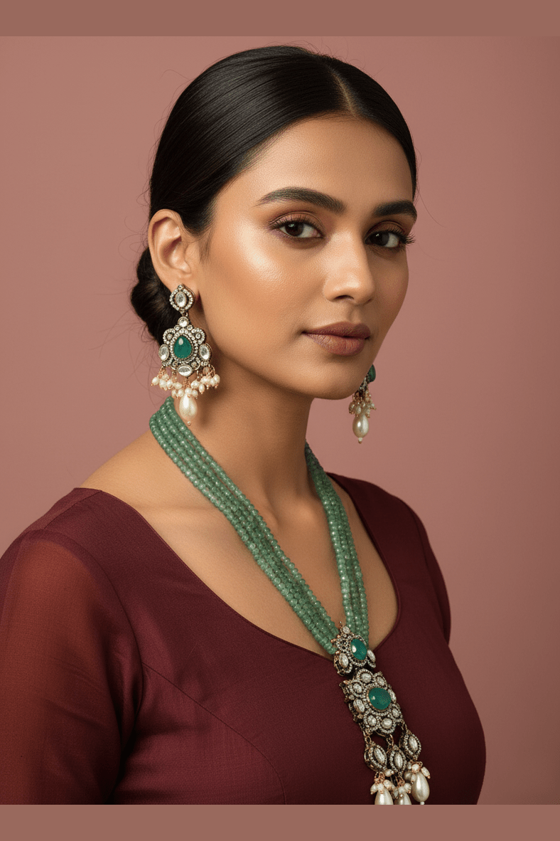 Adarshini polki kundan set