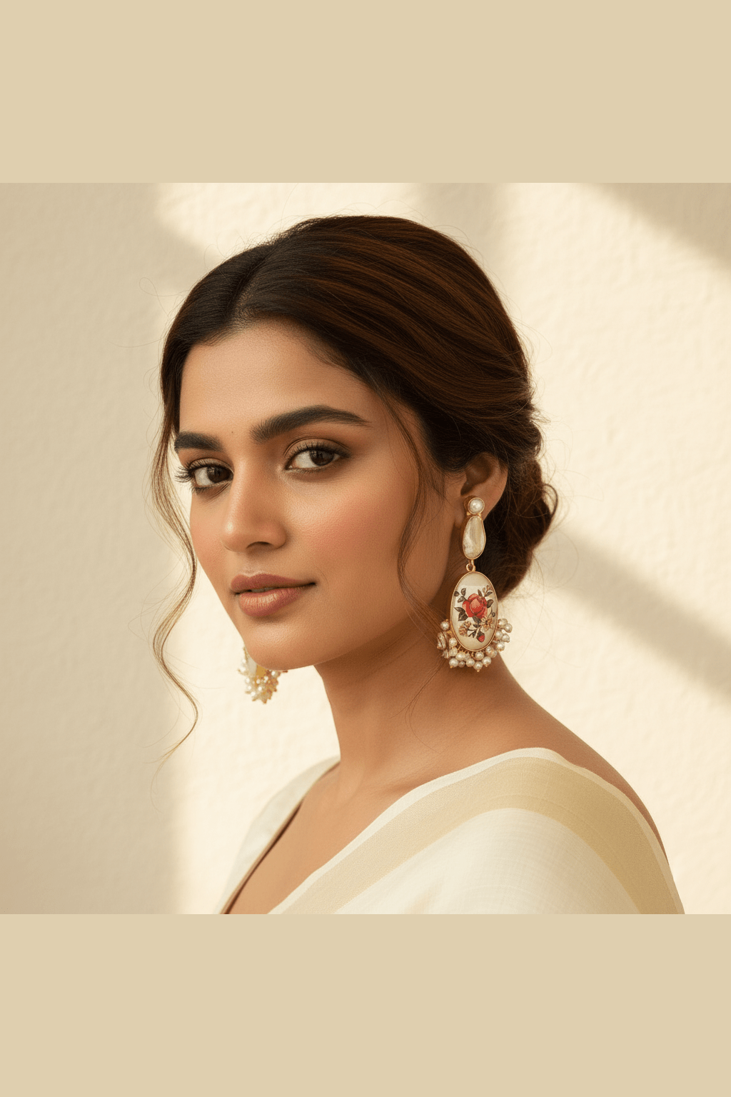 Ati real pearl earrings