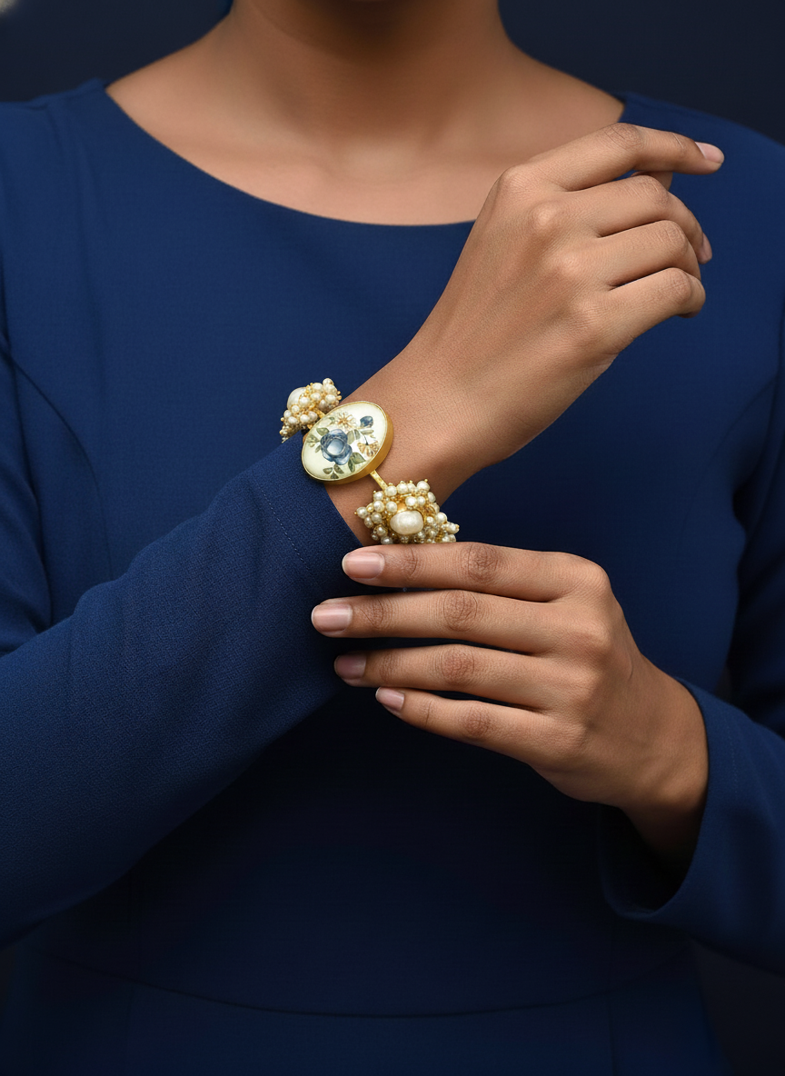 Meera real pearl bracelet
