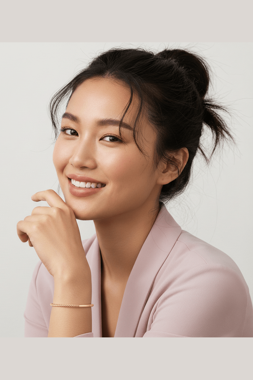 B-111– 18k Gold Plated Stainless Steel Tarnish Free Waterproof Female bracelet