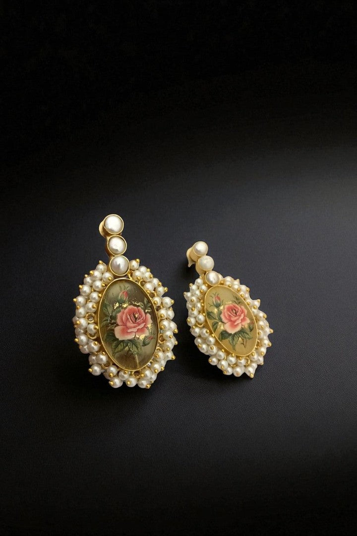 Daksha real pearl earrings