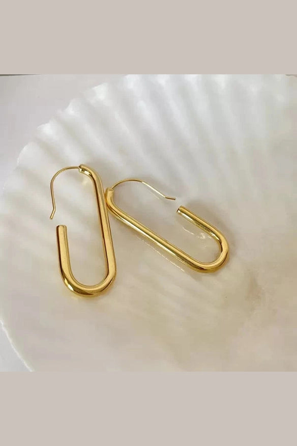 ES-187 – 18k Gold Plated Stainless Steel Tarnish Free Waterproof Female Earrings