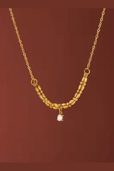 C-305– 18k Gold Plated Stainless Steel Tarnish Free Waterproof Female Jewellery