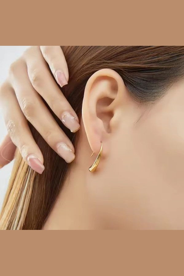 ES-275 -18k Gold Plated Stainless Steel Tarnish Free Waterproof Female Jewellery