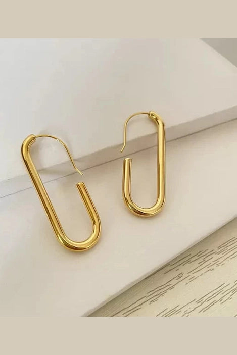 ES-187 – 18k Gold Plated Stainless Steel Tarnish Free Waterproof Female Earrings