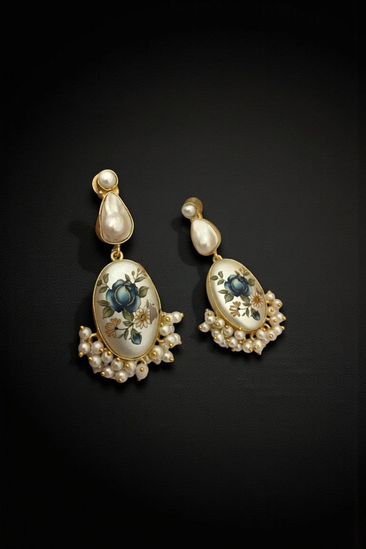 Helena real pearl earrings