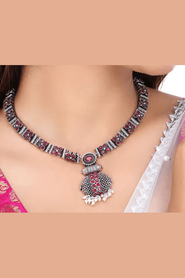 Oxidised Garvari set