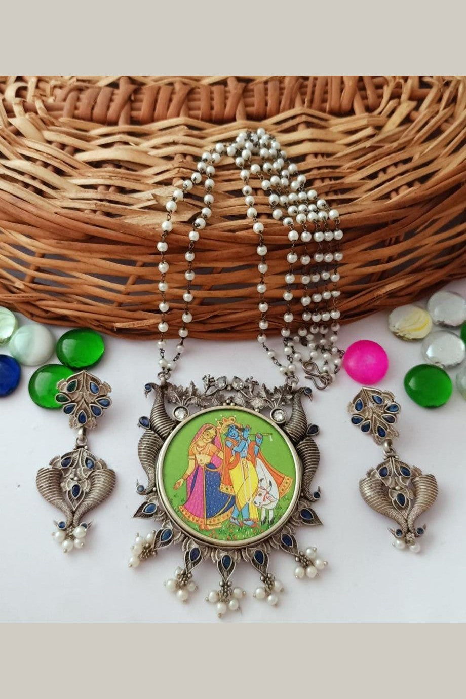 Radha Shyam Handpainted Set