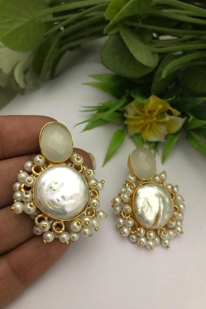 Shivina real pearl earrings
