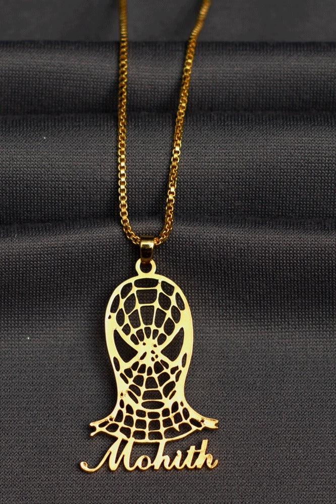 Spider customisable name pendant