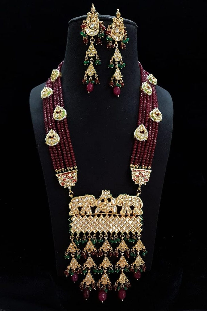 Pranshi long kundan set