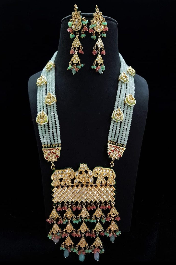 Pranshika long kundan set