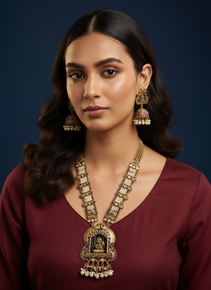 Mahasri polki long set