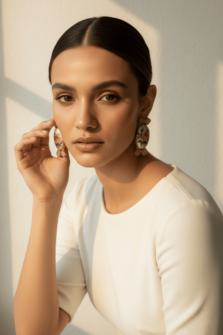 Devanshi real pearl earrings