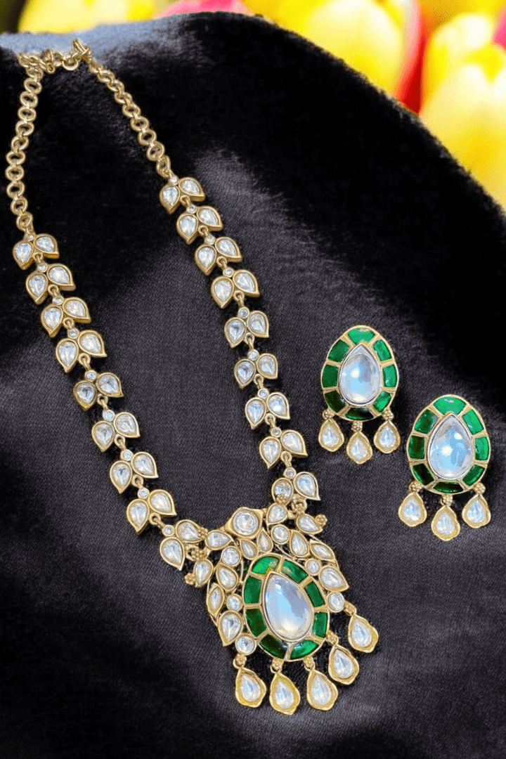Siya polki kundan set