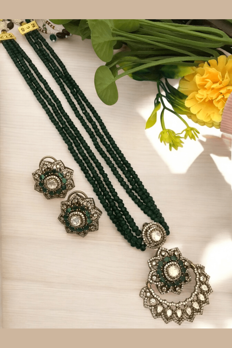Aakantika polki kundan set