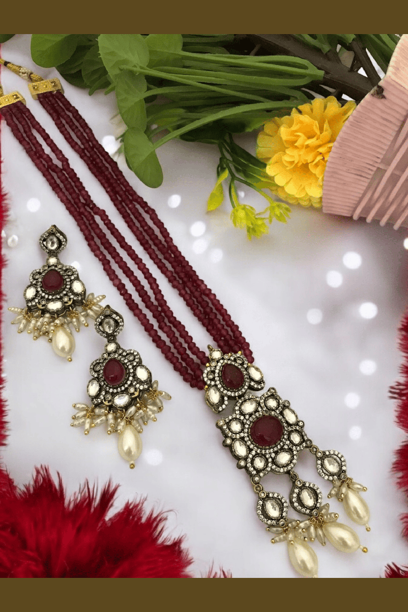 Shaina polki kundan set