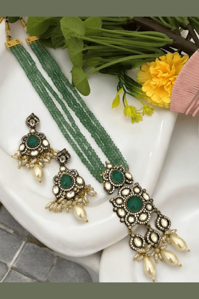 Adarshini polki kundan set
