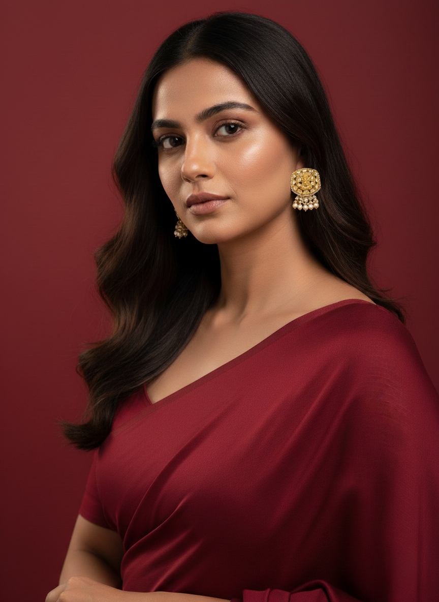 Ekdant Polki Kundan Earrings