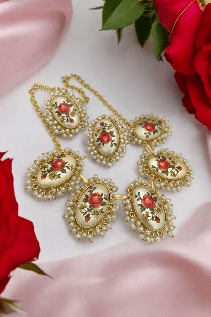 Adah real pearl set