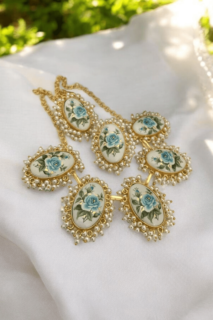 Anish real pearl set