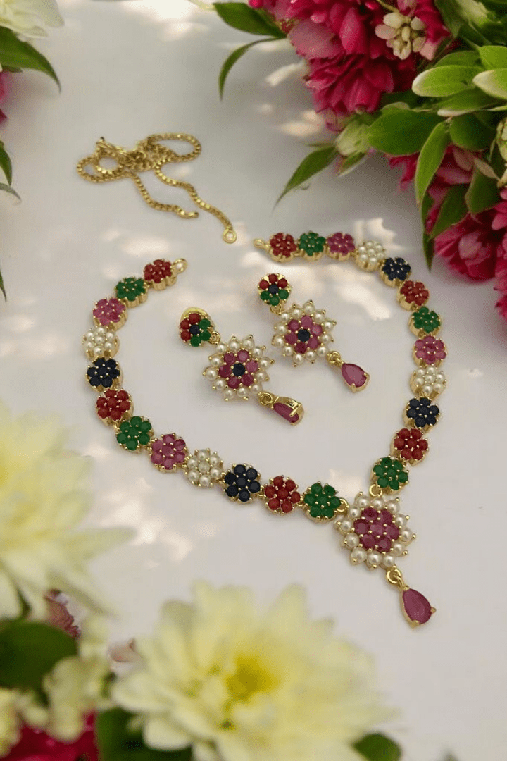 Janakshi real pearl set