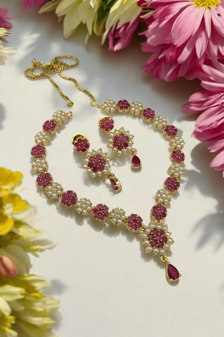 Charvi real pearl set