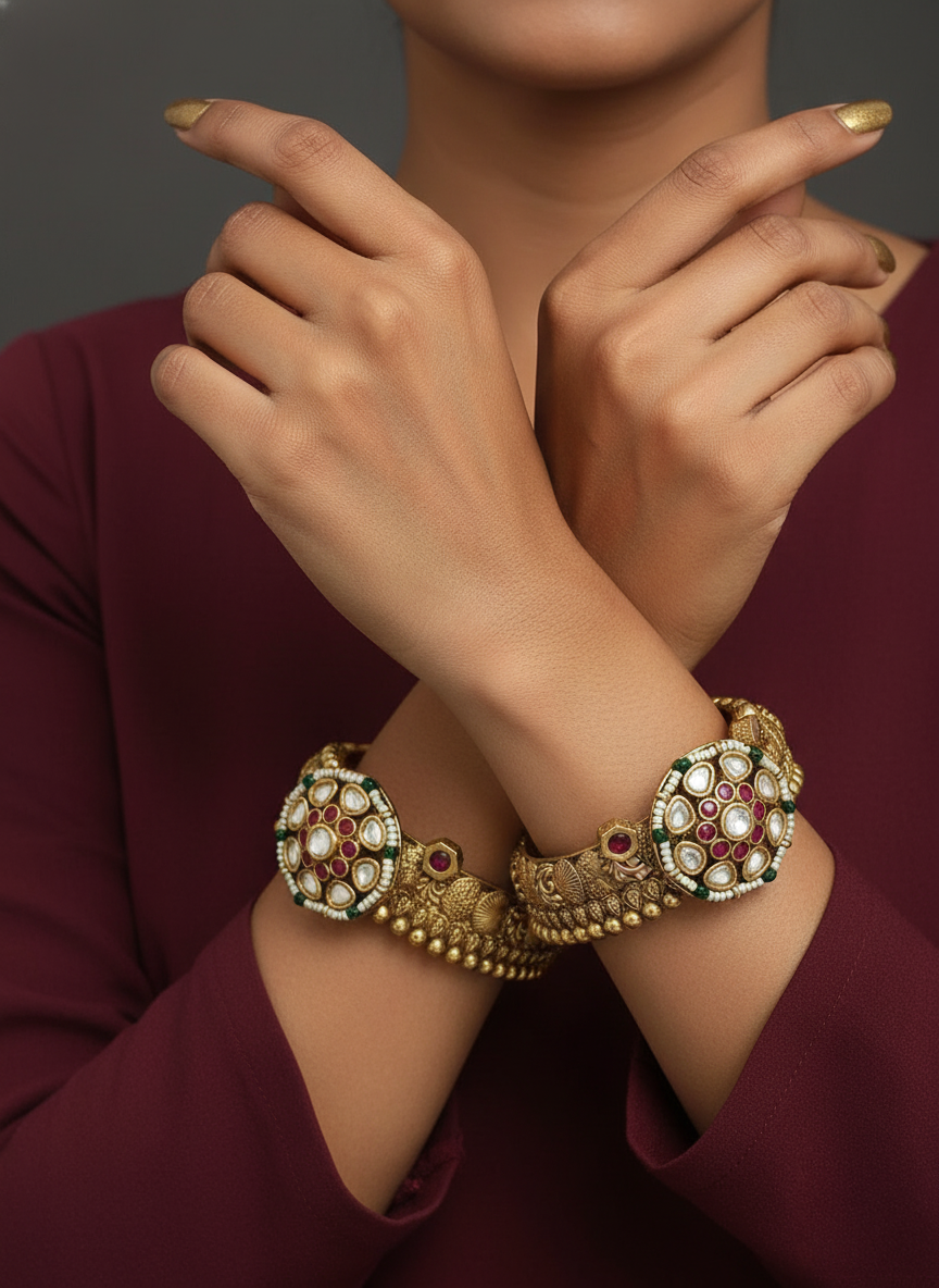 Daivya polki openable bangles