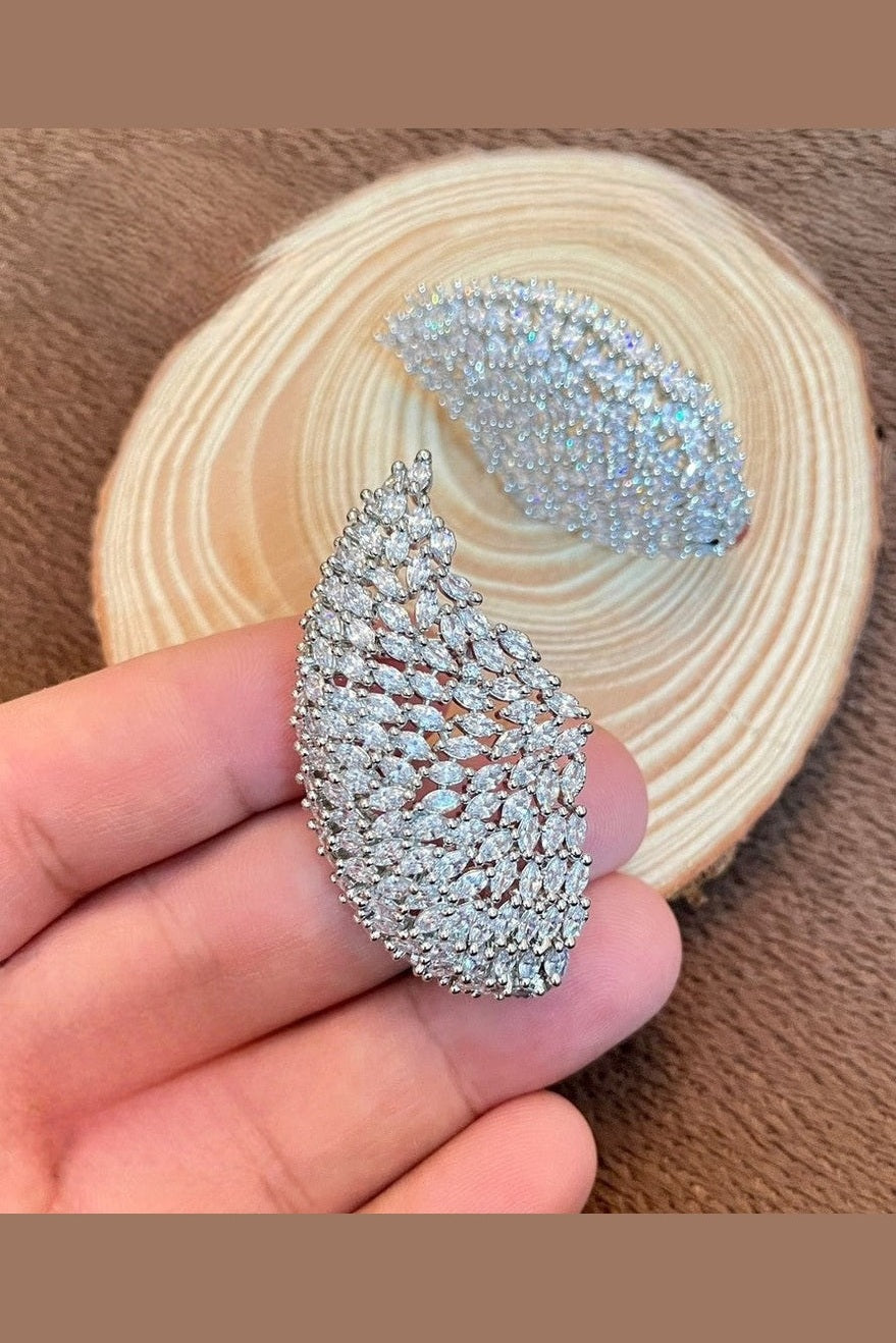 Samantha cz stone earcuffs