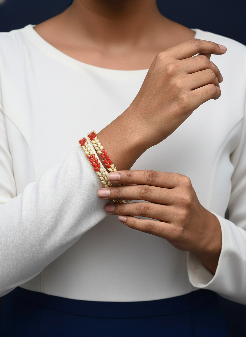 Kamalini real peal bangles